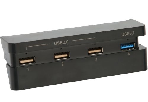 Універсальний Usb Hub dobe PS4 Slim Концентратор на 4 порти для ігрової приставки Sony Playstation, Юсб Хаб розгалужувач для периферійних пристроїв