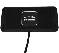 Автомобильная беспроводная зарядка Car Wireless Pad C1 15W для зарядки телефона, Силиконовый зарядный коврик в авто с антискользящим покрытием Черный