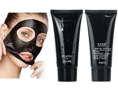 Чорна маска Pilaten Black Mask в тюбику, очищаюча маска для обличчя-плівка від чорних крапок