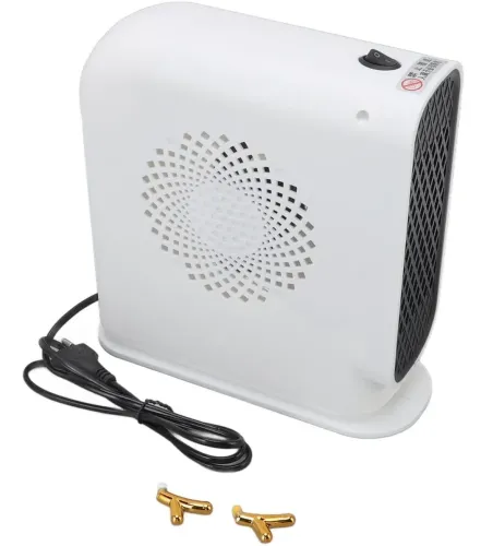 Підлоговий спіральний обігрівач тепловентилятор Voltronic JIEBO-N8 500W з ріжками оленя, переносний настільний електрообігрівач Deer Білий