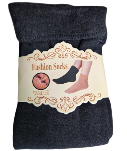 Універсальні жіночі термо шкарпетки Thermal Fashion Socks XD-01 35-41 розмір з начосом, утеплені зимові шкарпетки на хутрі, Пара шкарпеток XD-02