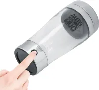 Автоматична прозора кружка мішалка Auto Stirring Mug 400 мл, Термокружка шейкер з міксером для розмішування кави, смузі коктейлів на батарейках