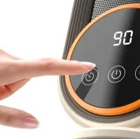 Електричний керамічний обігрівач тепловентилятор Heating Fan E68S 1200W, переносний електрообігрівач дуйка 2 режими з пультом ДУ для дому