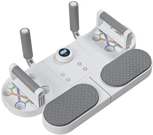 Регульована дошка упор для віджимань з упорами Push-up Board Support Muscle JT-999-1 3в1 з таймером платформа тренажер для рук, преса і грудей