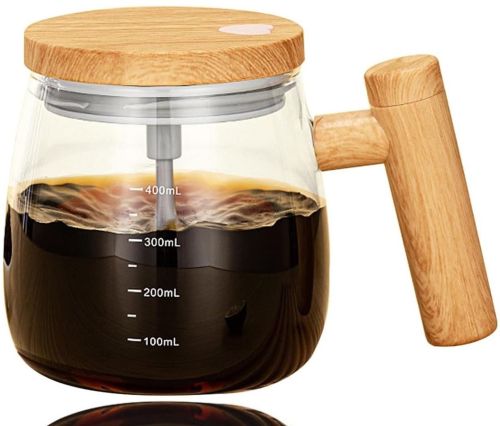 Автоматична кавова чашка мішалка Coffee stirring cup AD-2126 з автоматичним перемішуванням 400 мл Кружка з кришкою для кави від батарейок AND896