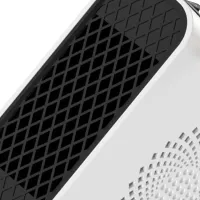 Підлоговий спіральний обігрівач тепловентилятор Voltronic JIEBO-N8 500W з ріжками оленя, переносний настільний електрообігрівач Deer Білий
