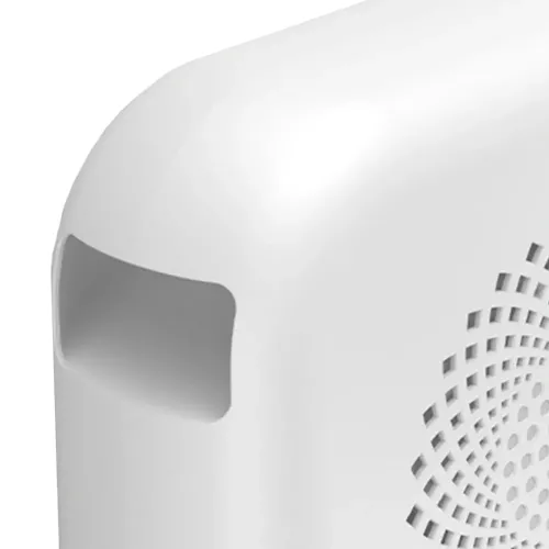 Підлоговий спіральний обігрівач тепловентилятор Voltronic JIEBO-N8 500W з ріжками оленя, переносний настільний електрообігрівач Deer Білий