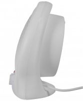 Електричний тепловентилятор Domotec MS-5902 2000W дуйка 3 режими з ручкою, підлоговий обігрівач Домотек MS5902 2000 Вт на 22 кв. м. Білий