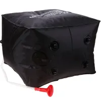 Туристичний переносний душ Easy Camp Solar Shower Bag на 40 літрів для походів і кемпінгу, літній резервуар для води з сонячним підігрівом Чорний