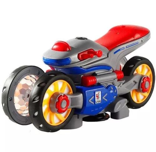 Інтерактивна дитяча іграшка Мотоцикл трансформер YJToys YJ388 - 6 з музичними ефектами, Іграшковий музичний квадроцикл від батарейок для дітей