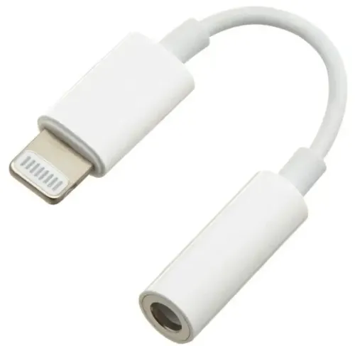 Универсальный кабель аудио переходник для наушников Lightning на 3.5mm AUX Headphone Adapter J-002, Адаптер USB-C для телефона IPhone Белый
