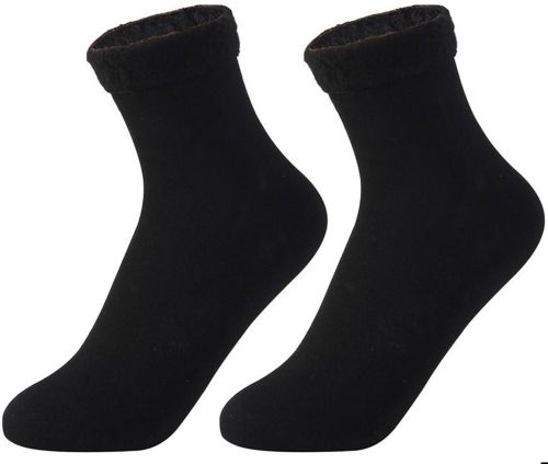 Універсальні жіночі термо шкарпетки Thermal Fashion Socks XD-01 35-41 розмір з начосом, утеплені зимові шкарпетки на хутрі, Пара шкарпеток XD-02