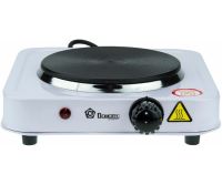 Електрична настільна плита на одну конфорку Domotec MS-5821 1000W, одноконфорочная дискова електроплита 1000Вт з термостатом на 5 положень