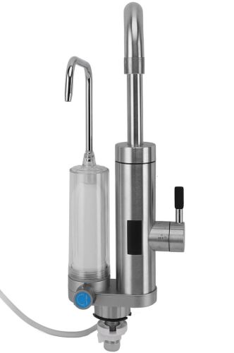 Проточный водонагреватель Faucet ZSWK-D02 с LCD дисплеем с фильтром для очистки воды, Электрический нагреватель в виде крана 220V нижнее подключение