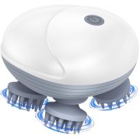 Бездротовий водонепроникний масажер Smart Scalp Massager QSK-701 для голови, шиї і плечей акумуляторний Media-Tech Mt6524 для кішок і собак Білий