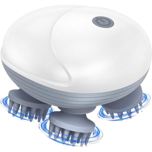 Бездротовий водонепроникний масажер Smart Scalp Massager QSK-701 для голови, шиї і плечей акумуляторний Media-Tech Mt6524 для кішок і собак Білий