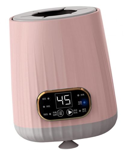 Автоматичний шейкер підігрівач молока Baby Milk Shaker HK-066 для дитячих пляшечок акумуляторний з дисплеєм і підтримкою температури HH-9866