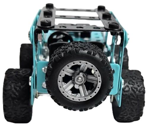 Дитячий розвиваючий конструктор позашляховик Jixin Xyzhi Off-Road Vehicle YK623 на 190 деталей, металевий набір джип для складання машинки для дітей