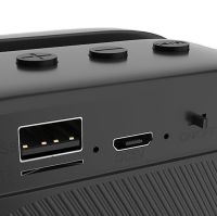 Бездротова Bluetooth колонка SPS LX-01 з RGB підсвічуванням для прослуховування музики, акумуляторна блютуз акустика ATARC AT - 620 FM-радіо AUX від USB