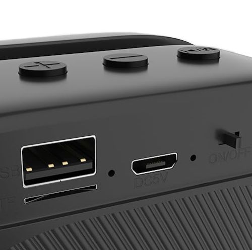Бездротова Bluetooth колонка SPS LX-01 з RGB підсвічуванням для прослуховування музики, акумуляторна блютуз акустика ATARC AT - 620 FM-радіо AUX від USB