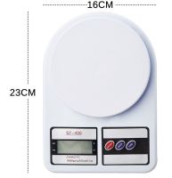 Електронні настільні ваги Domotec MS-400 до 10 кг, Кухонні ваги від 1г до 10кг з Led дисплеєм з круглою платформою для зважування продуктів