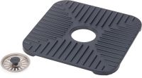 Захисна підставка Joseph SinkShield 851700 для раковини зі зливом 30x30 см, Гнучкий квадратний захисний килимок із захистом від засмічень для мийки