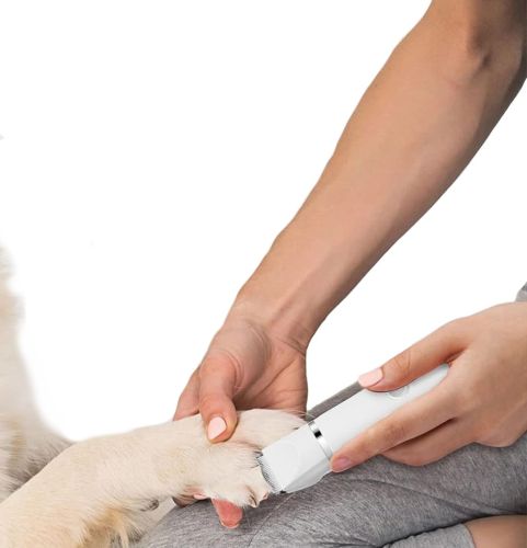 Беспроводная машинка для стрижки домашних животных 4 в 1 Pet Hair Cutter AND391 аккумуляторная для груминга собак и кошек с 4 съемными головками