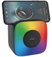 Бездротова Bluetooth колонка SPS LX-01 з RGB підсвічуванням для прослуховування музики, акумуляторна блютуз акустика ATARC AT - 620 FM-радіо AUX від USB