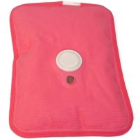 Электрическая водяная грелка Hot Water Bag HD-03 для согревания рук 500W Плюшевая мягкая муфта электрогрелка с подогревом 34х24 см от сети Розовая