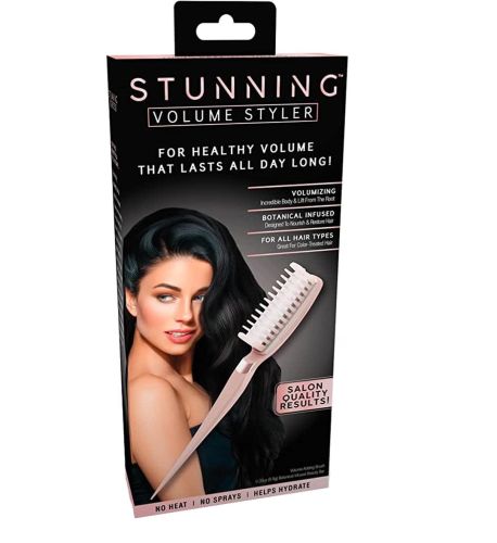 Пластикова гребінець для додання об'єму волоссю Stunning Volume Styler - 035oz жіноча щітка для волосся, гребінець-щітка для укладання волосся рожева