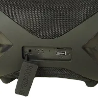 Бездротова Bluetooth колонка T & G Boom Bass E818 з ручкою, акумуляторна блютуз акустика SPS UBL з підсвічуванням 8000 mAh USB AUX для Android IOS