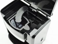 Капельная кофеварка на две чашки Domotec MS-0708 c 2 керамическими чашками, домашняя электрическая кофемашина для чая и кофе на 0.3 л 500W Черная