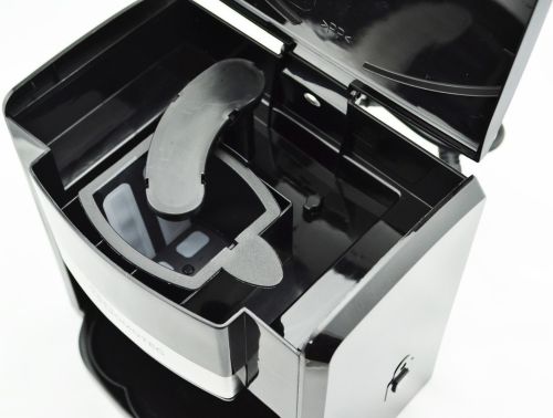 Капельная кофеварка на две чашки Domotec MS-0708 c 2 керамическими чашками, домашняя электрическая кофемашина для чая и кофе на 0.3 л 500W Черная