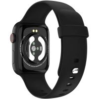 Розумні наручні смарт годинник Smart Watch F21 Black голосовий виклик, функції фітнесу та здоров'я Bluetooth з бездротовою зарядкою IOS Android чорні