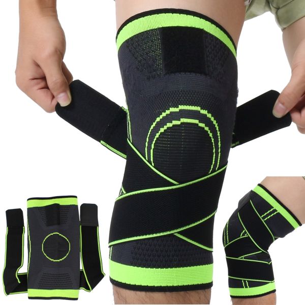 Еластичний бандаж колінного суглоба Knee Support WN - 26 Фіксатор коліна, наколінник компресійний для захисту суглобів Supretto рухайся легко