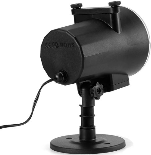 Вуличний лазерний проектор Led Change card Garden Projector PJ-518 на 12 картриджів RGB зображень, Новорічний світлодіодний диско прожектор з пультом