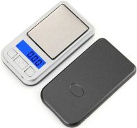 Міні кишенькові ювелірні електронні ваги 0,1-200 гр NEW 398I з LCD-дисплеєм, портативні компактні цифрові ваги з підсвічуванням і чохлом 7.2х4.1 см