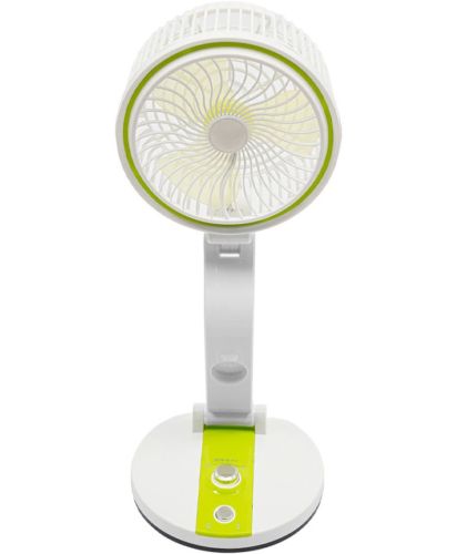 Настільний акумуляторний вентилятор Hurry Bolt HB-2019 з LED підсвічуванням, Бездротовий складаний охолоджувач повітря 8" дюймів від акумулятора 18650