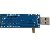 Универсальный понижающий повышающий преобразователь USB WX-6423 DC-DC 3.5-12V 1.2-24V Модуль преобразования напряжения 3.5-12В 1.2-24В с вольтметром