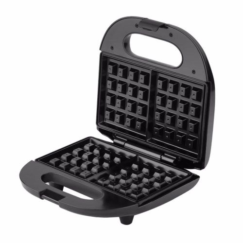 Вафельниця Sonifer Cone Maker SF-6043, Електровафельниця для бельгійських вафель, Побутова бутербродниця сендвичница Waffle Maker 750 Вт Чорна