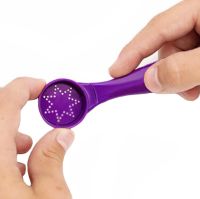 Декоруюча ложечка для кави і страв Magic Spice Spoon 16 візерунків, Ложка для декорування з насадками трафаретами для прикраси латте від батарейок