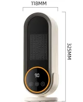 Електричний керамічний обігрівач тепловентилятор Heating Fan E68S 1200W, переносний електрообігрівач дуйка 2 режими з пультом ДУ для дому