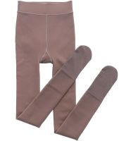Универсальные утепленные колготки Nude&Sculpt TF-0221 100 Den с эффектом капроновых с завышенной высокой талией, женские колготы на меху Бежевые