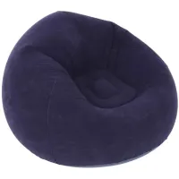 Надувне крісло диван Intex Beanless Bag 68579 до 150 кг для відпочинку, велюровий Одномісний пуфик груша Air Sofa XL-1133 KR-1 для дому та вулиці