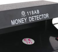 Ультрафіолетовий Автоматичний детектор валют Money Detector AD-118AB AC-220V, УФ лампа для швидко перевірки грошей купюр працює від мережі Чорний