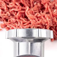 Механічна кухонна м'ясорубка Meat Grinder JSW-8, Побутова алюмінієва ручна м'ясорубка подрібнювач для приготування фаршу