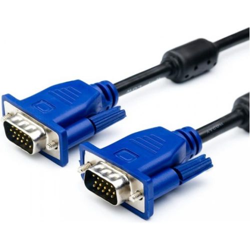 Кабель, переходник GBX с VGA на VGA длинной 10м с двумя фильтрами Интерфейсный для монитора 10 метров с фильтром, Шнур для телевизора, проектора