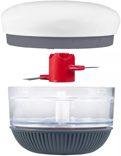 Ручний міні подрібнювач для овочів Mini Chopper механічний кухонний чоппер, блендер овочерізка для подрібнення продуктів овочів фруктів і часнику