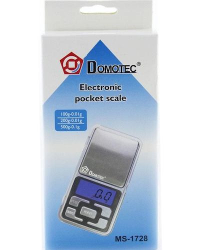 Кишенькові ювелірні електронні ваги 0,1-200 гр Domotec MS-1728B з LCD-дисплеєм, портативні компактні цифрові ваги з підсвічуванням і кришкою 200гр