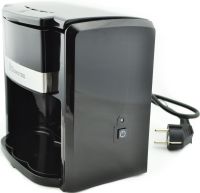 Капельная кофеварка на две чашки Domotec MS-0708 c 2 керамическими чашками, домашняя электрическая кофемашина для чая и кофе на 0.3 л 500W Черная